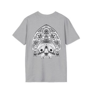 Skull Mandala T-Shirt — Floral Day of the Dead Back Graphic