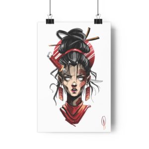 Art Print Samouraï par Odisey