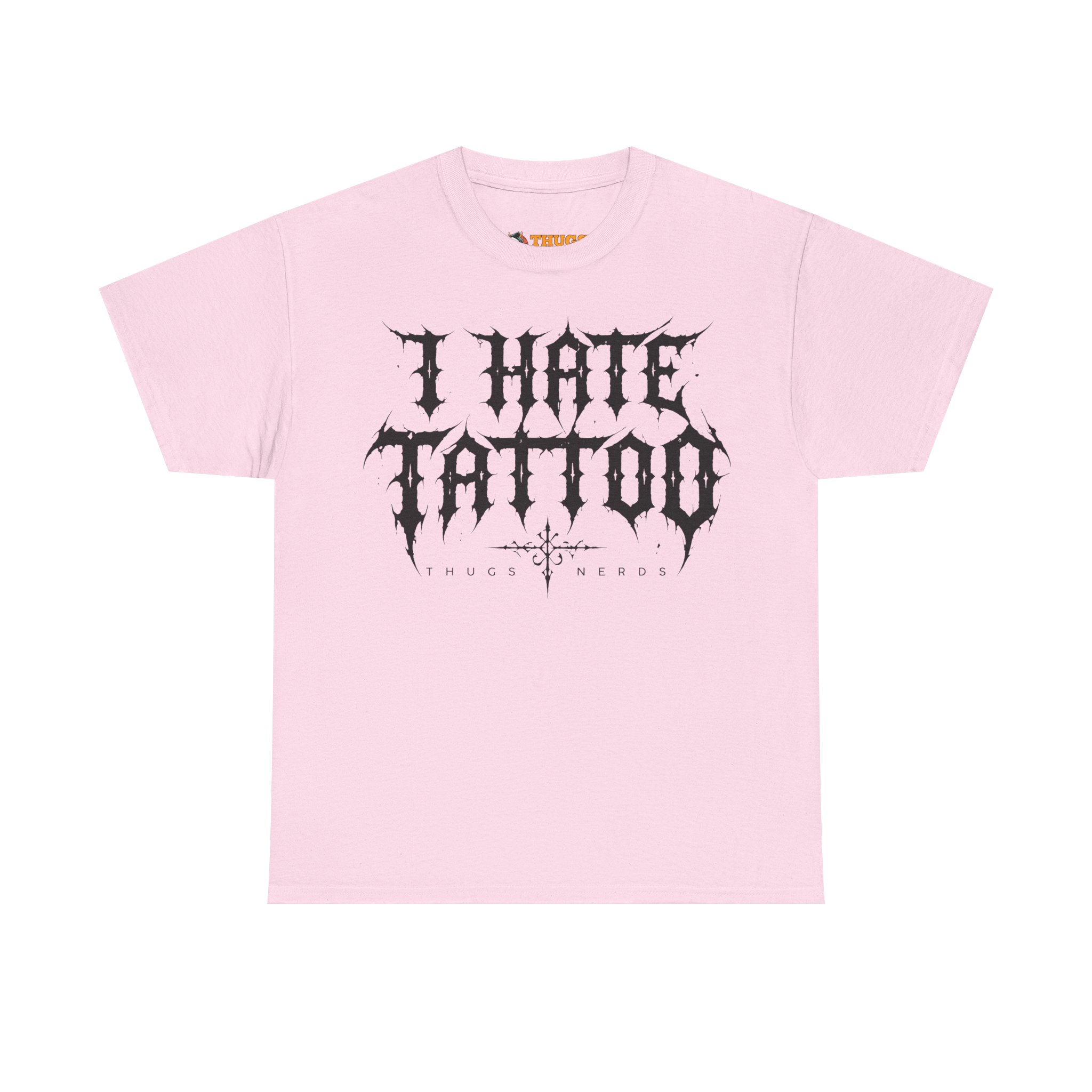 T-shirt I Hate Tattoo - Black par Thugs Nerds – Image 6