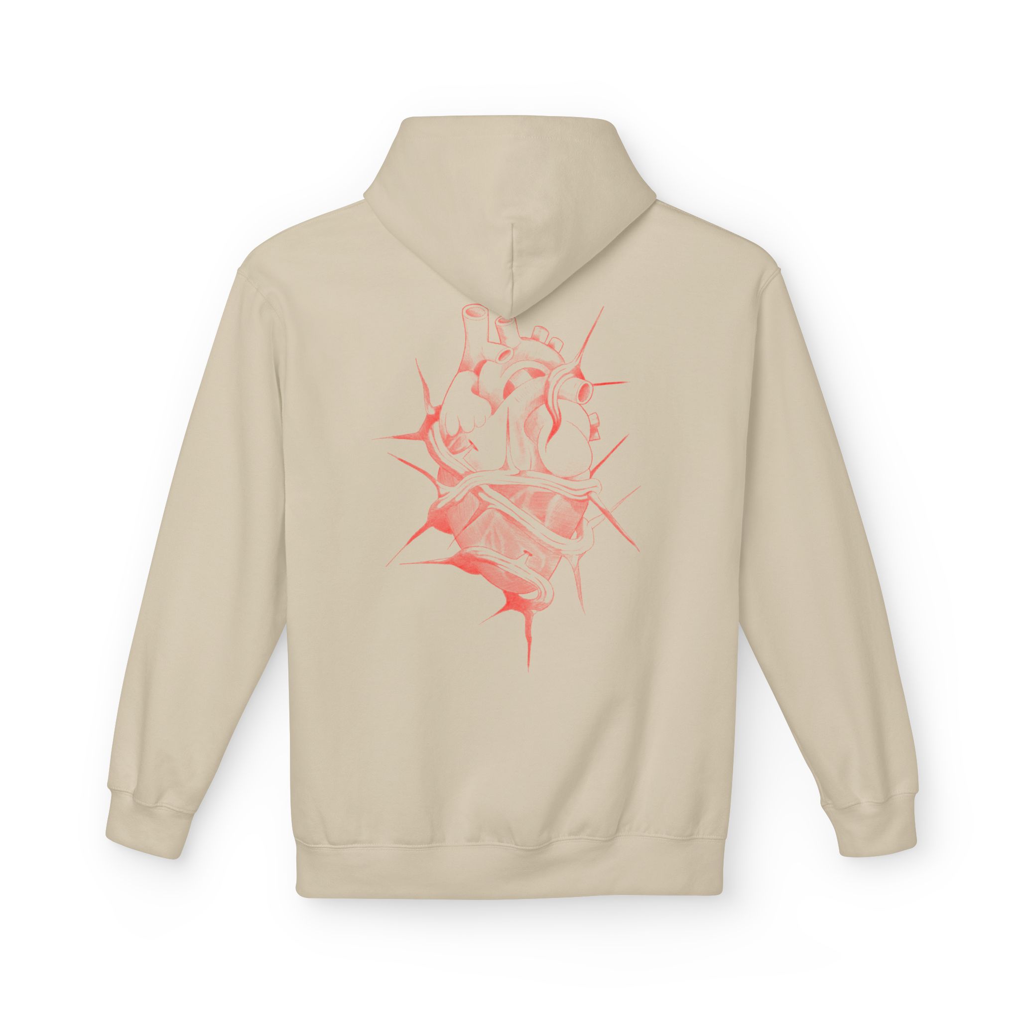 Hoodie Cœur à vif par Romain tattw – Image 5
