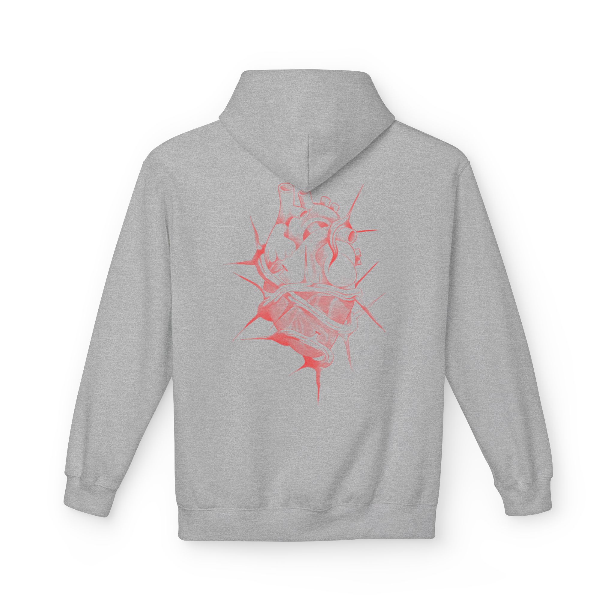 Hoodie Cœur à vif par Romain tattw – Image 3