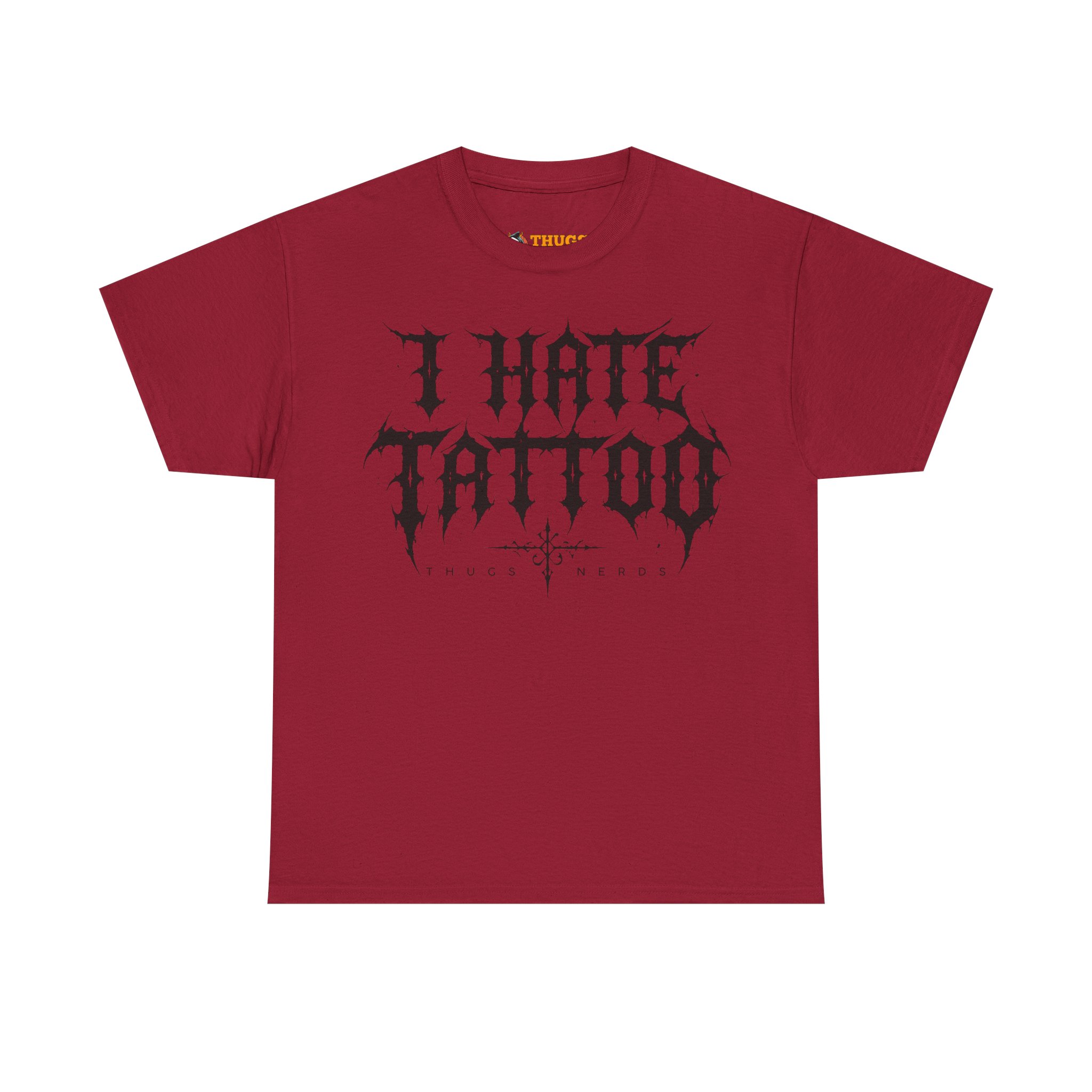 T-shirt I Hate Tattoo - Black par Thugs Nerds – Image 8