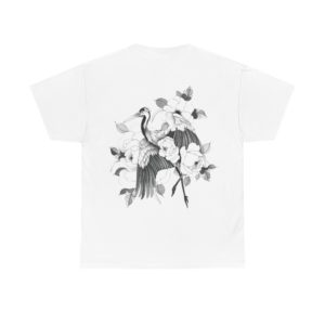 T-shirt Cigogne florale par Zieds