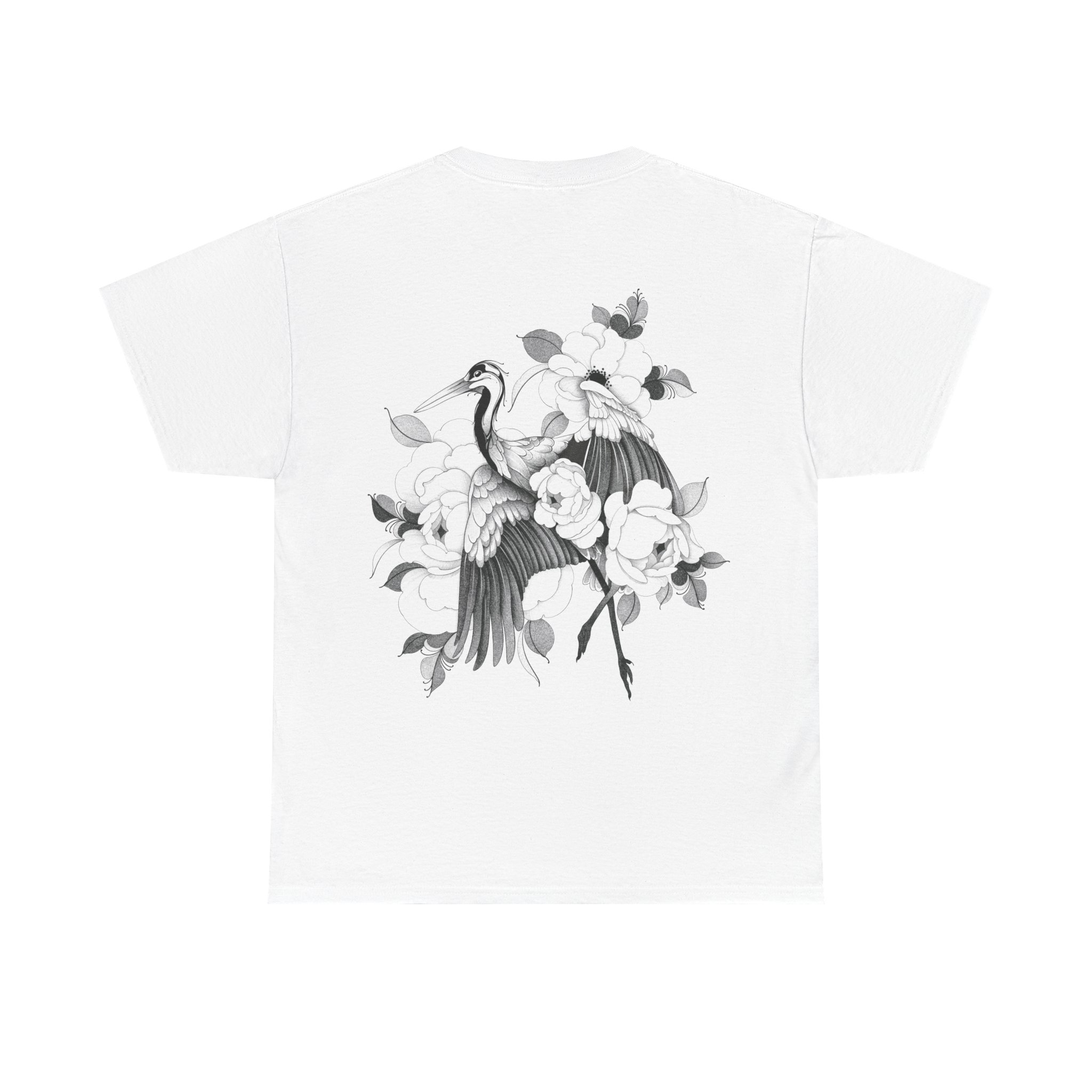 T-shirt Cigogne florale par Zieds