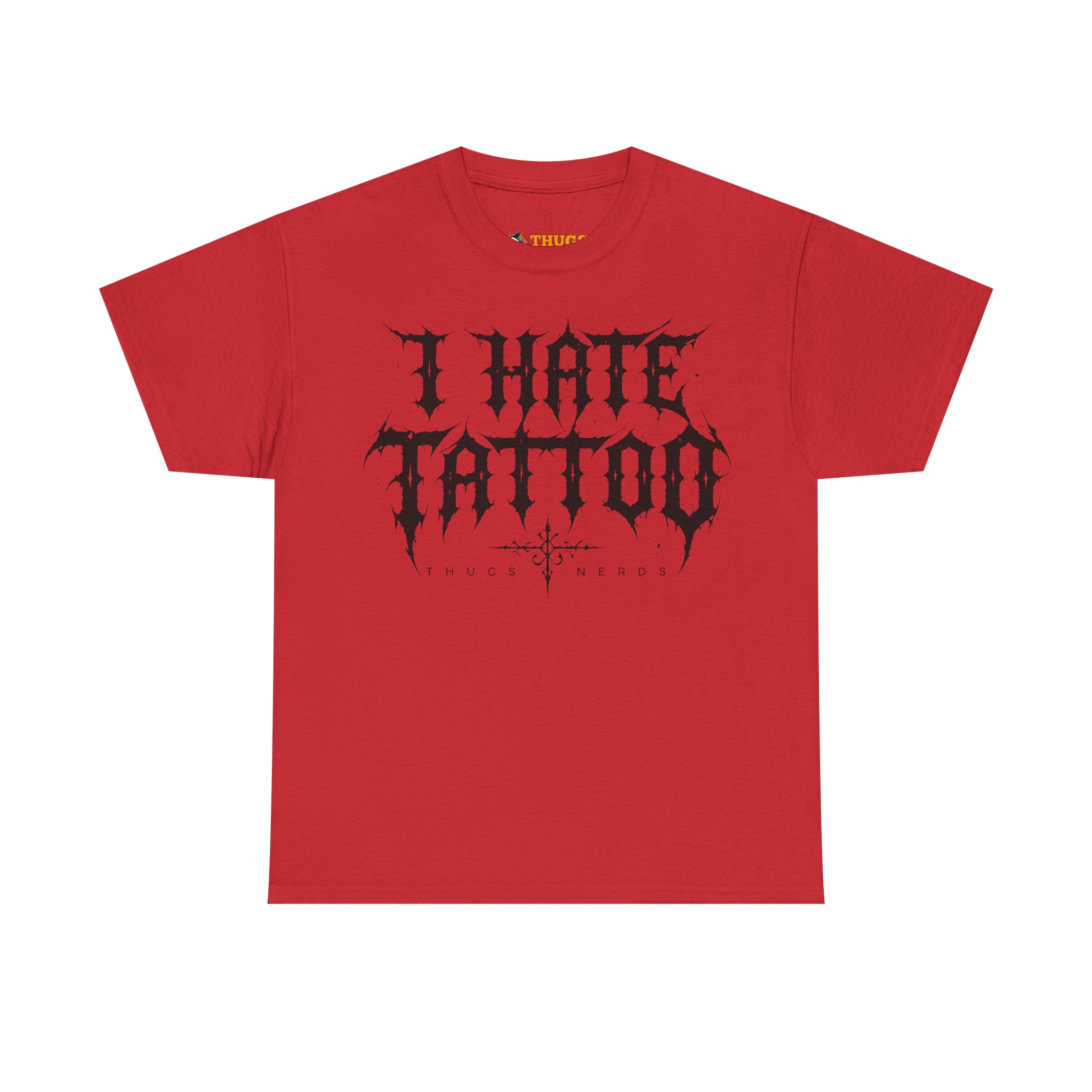 T-shirt I Hate Tattoo - Black par Thugs Nerds – Image 7