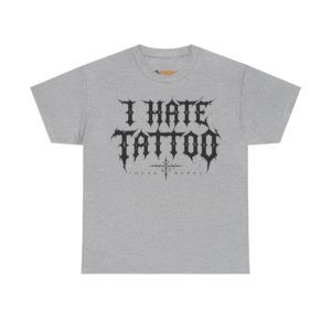 T-shirt I Hate Tattoo – Black par Thugs Nerds