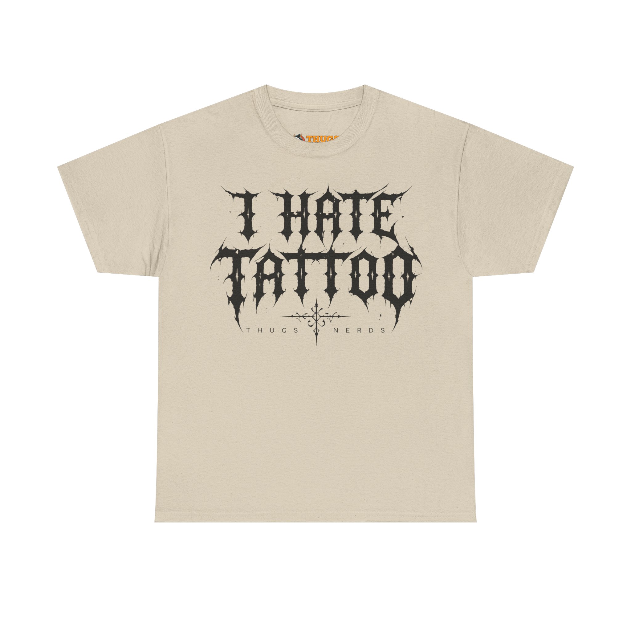 T-shirt I Hate Tattoo - Black par Thugs Nerds – Image 3
