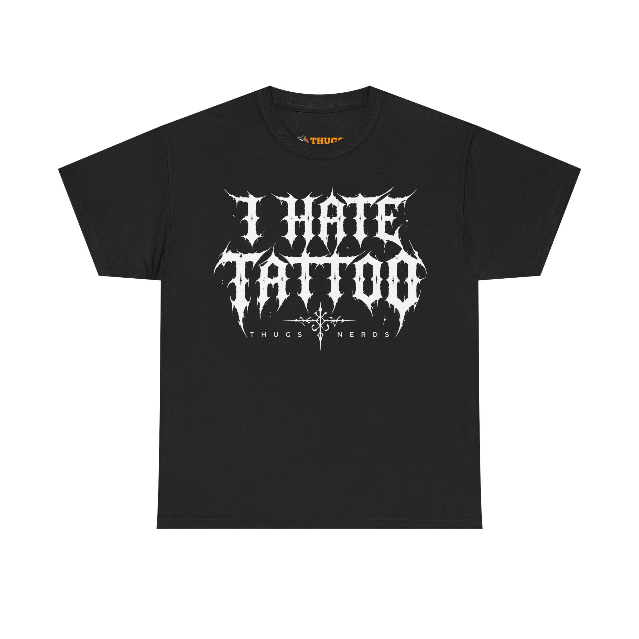 T-shirt I Hate Tattoo - Blanc par Thugs Nerds