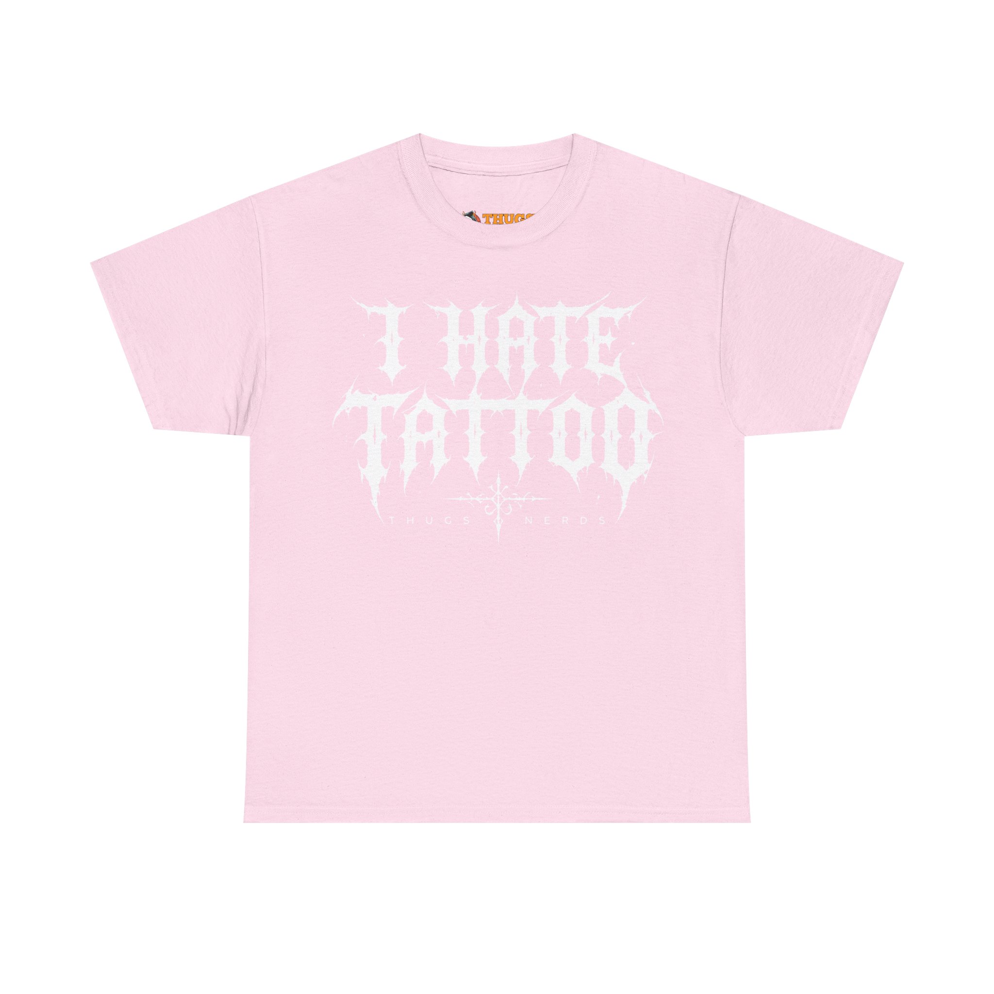 T-shirt I Hate Tattoo - Blanc par Thugs Nerds – Image 7
