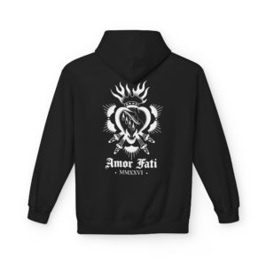 Hoodie Sacred Heart Amor Fati par Poorlyformed
