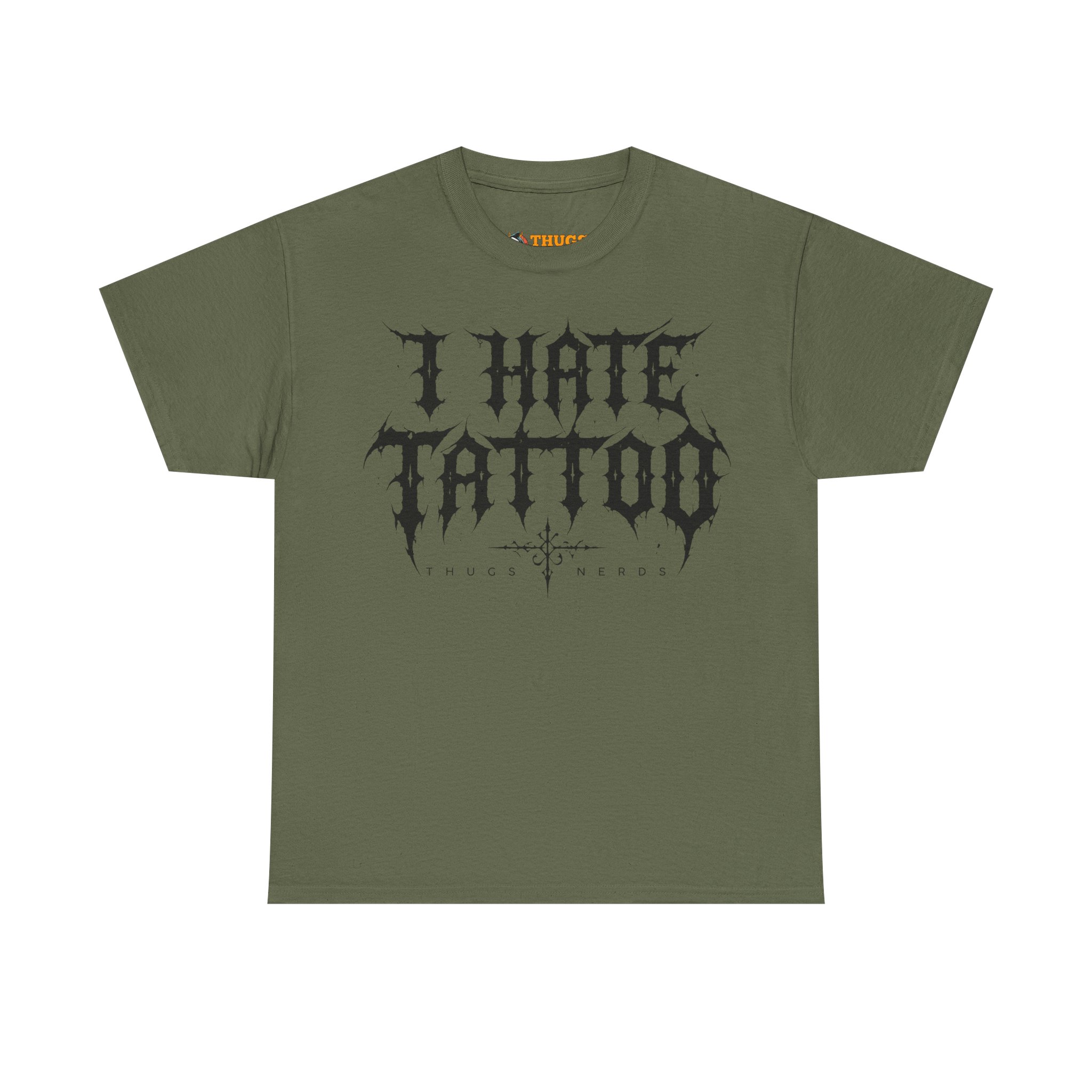T-shirt I Hate Tattoo - Black par Thugs Nerds – Image 4