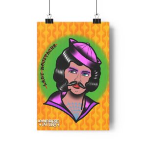 Print Lady moustache par Lennie Barre