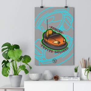Print Foncez petits bolides par Lennie Barre