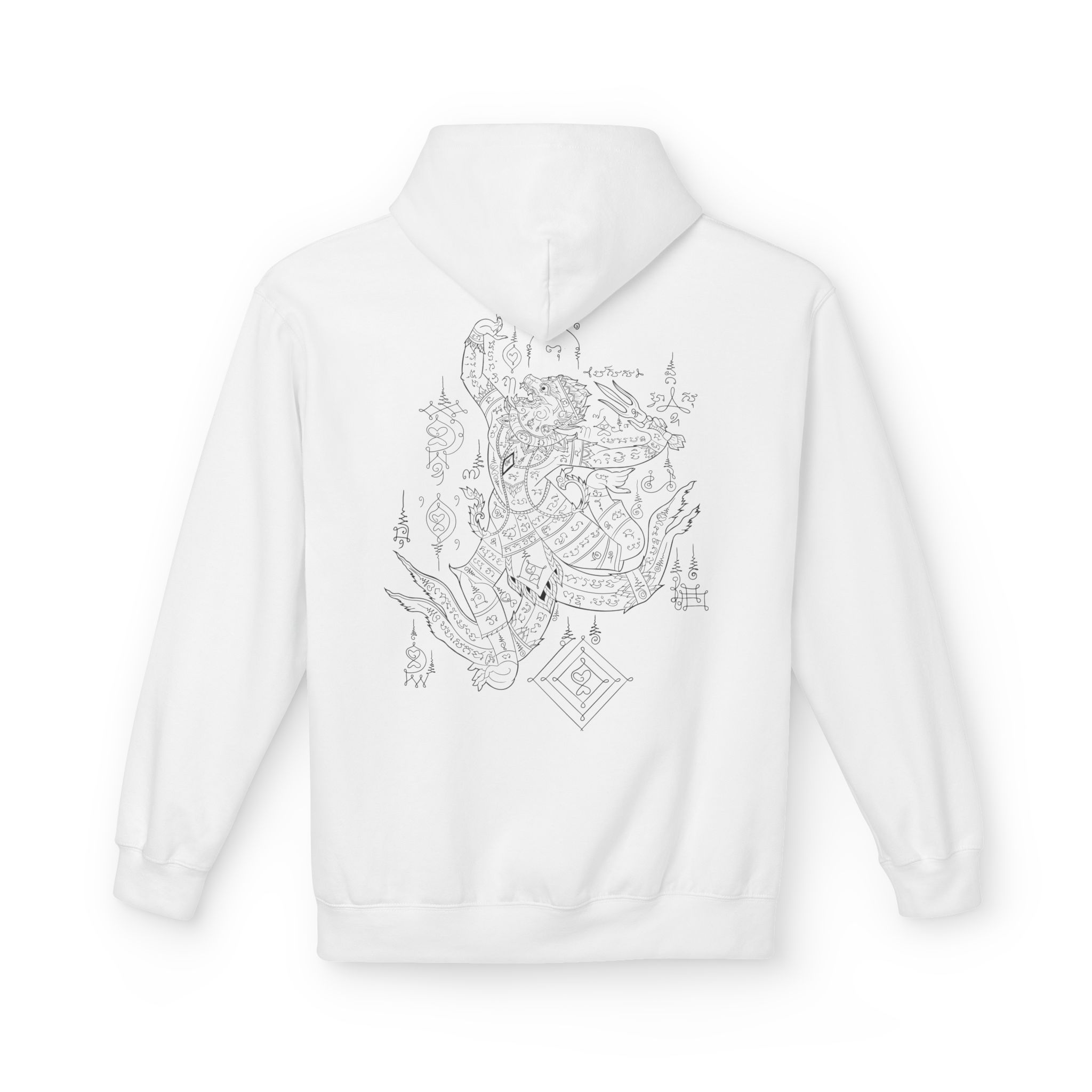 Hoodie Hanuman par Weecketattoo – Image 3