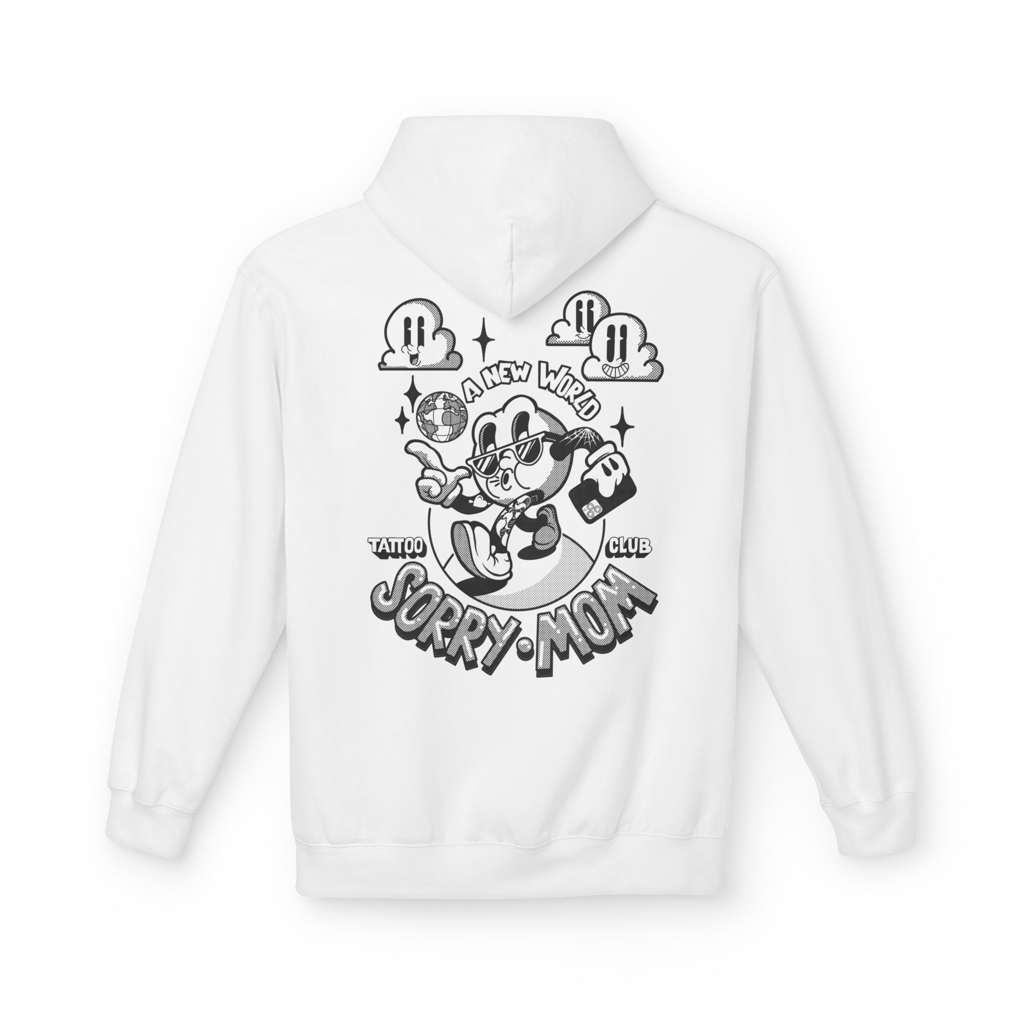 Hoodie A NEW WORLD par Sorry Mom – Image 3