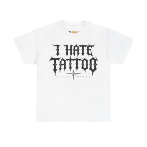 T-shirt I Hate Tattoo - Black par Thugs Nerds