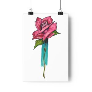 Art Print Rose par Lo