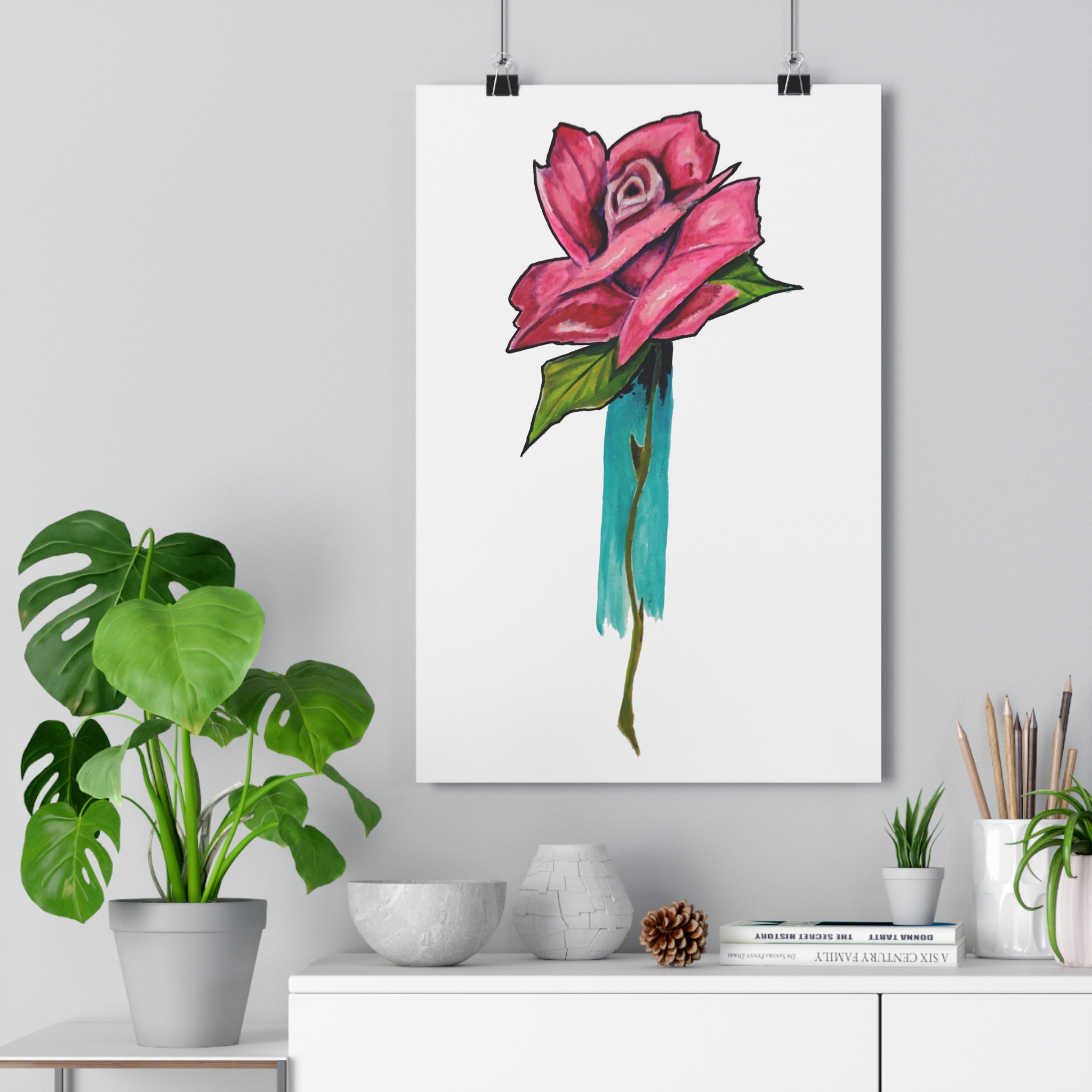Art Print Rose par Lo – Image 2